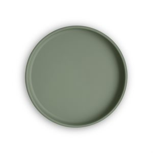 Mushie Classic Silicone Suction Plate - Dried Thyme
